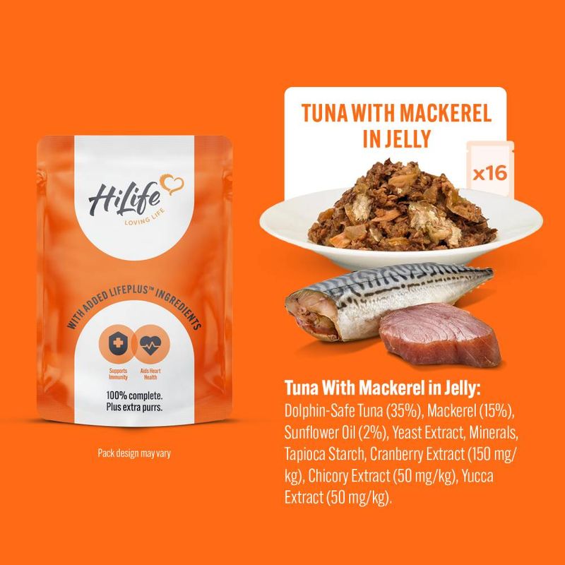 HiLife Adult Cat Pouches 32 x 70g || undefined || view 12