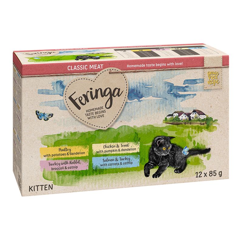 Feringa Classic Meat Menu Kitten Pouches Saver Pack 24 x 85g || undefined || view 8