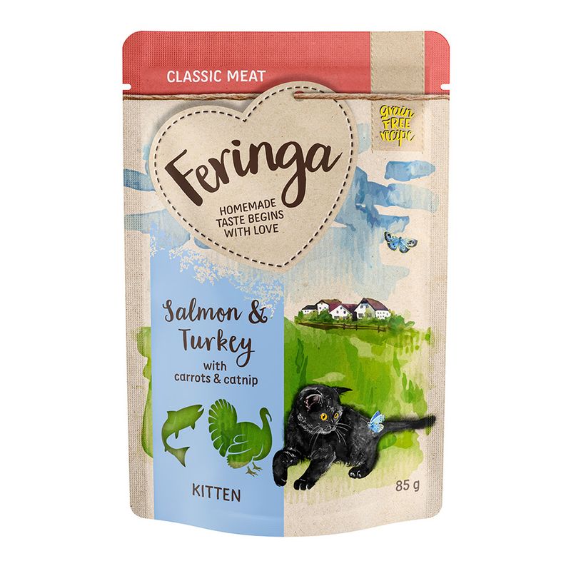 Feringa Classic Meat Menu Kitten Pouches 12 x 85g || Feringa || view 12