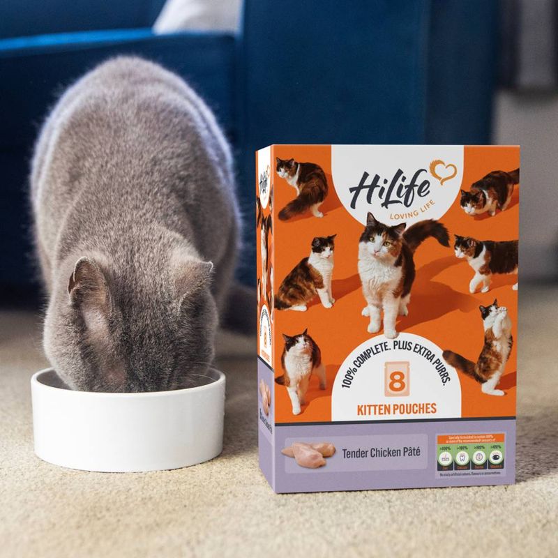 HiLife It's Only Natural Kitten Pouches 8 x 70g || undefined || view 5