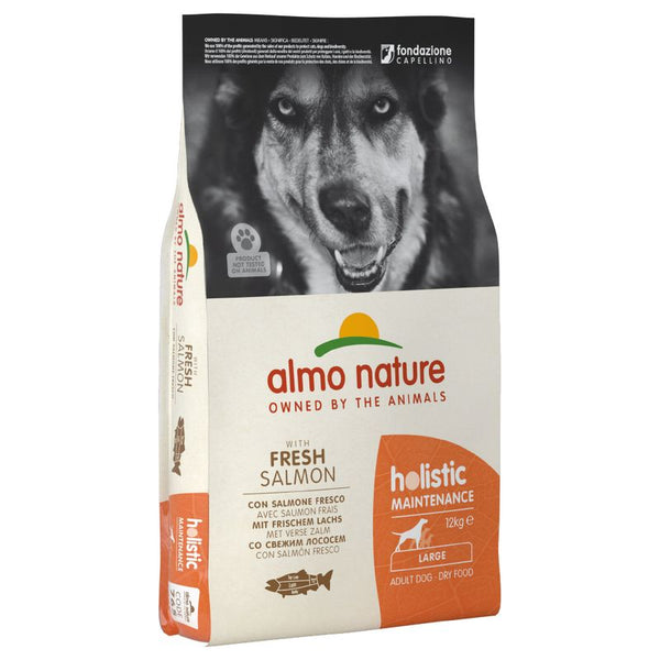 Almo Nature Holistic Large Adult Salmon & Rice Kibble for Dogs || Almo Nature Holistic || view 1