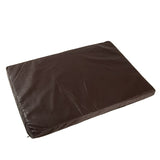 Brown rectangular mat with smooth surface, suitable as base or cushion.