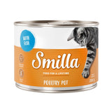 Smilla Poultry Pot with fish, contains taurine, grain-free, Made in Germany, 200g.