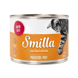 Smilla Poultry Pot with beef, contains taurine, grain-free, Made in Germany, 200 g.