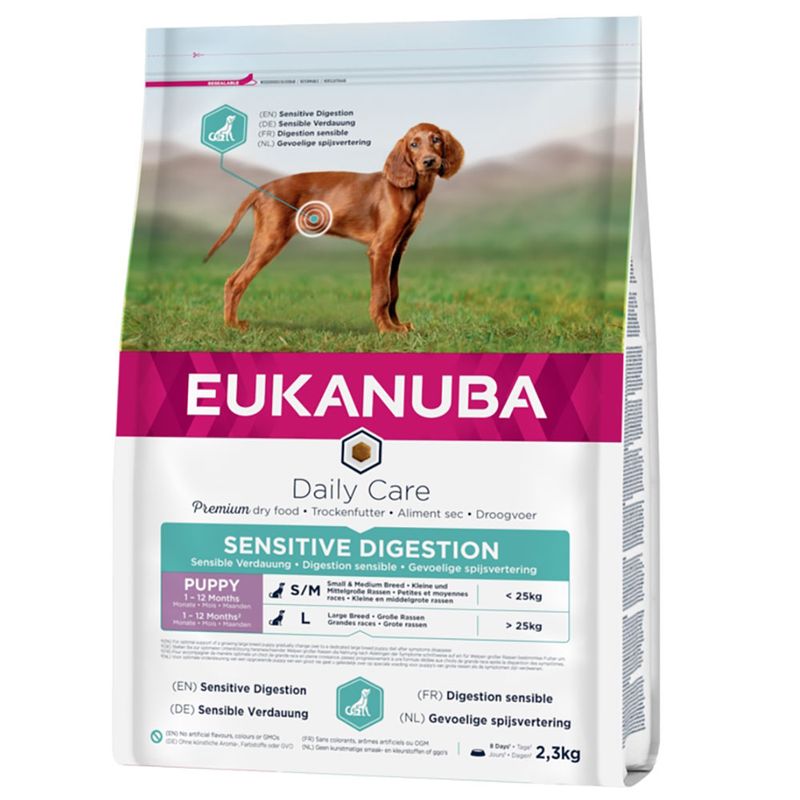Eukanuba Daily Care Puppy Sensitive Digestion with Chicken & Turkey || Eukanuba || view 1