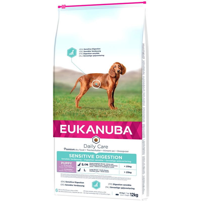 Eukanuba Daily Care Puppy Sensitive Digestion with Chicken & Turkey || Eukanuba || view 2