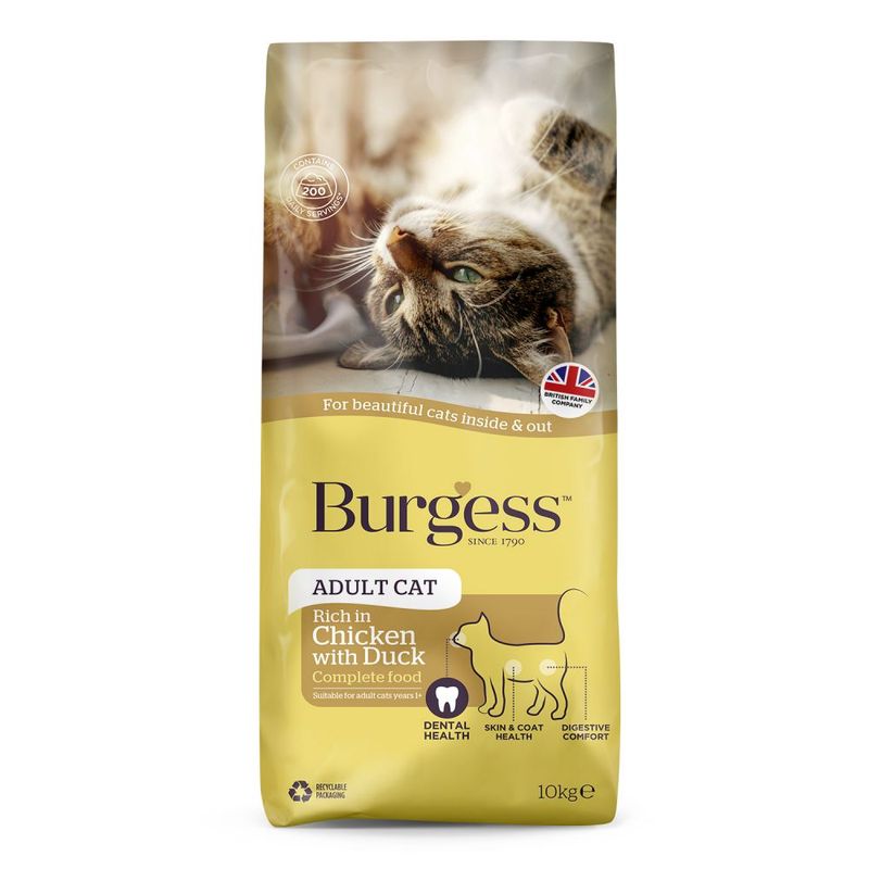 Burgess Adult Cat Rich in Chicken with Duck || Burgess || view 4
