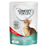 Concept for Life Sterilised Cats Beef Grain-Free - in Jelly || undefined || view 1