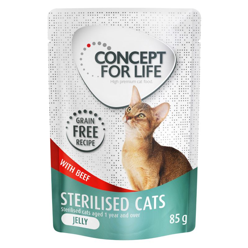 Concept for Life Sterilised Cats Beef Grain-Free - in Jelly || undefined || view 1