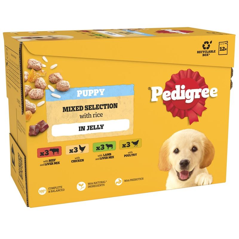 Pedigree Puppy Pouches Mixed Pack in Jelly || Pedigree || view 1