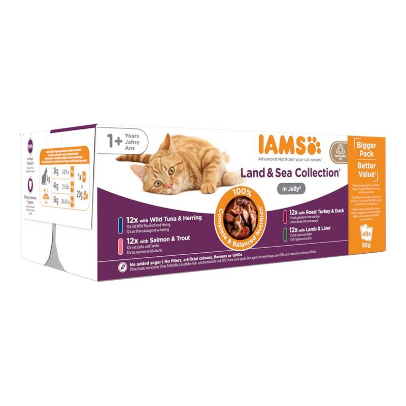 IAMS Delights Adult - Land & Sea Collection Mega Pack 48 x 85g || undefined || view 15