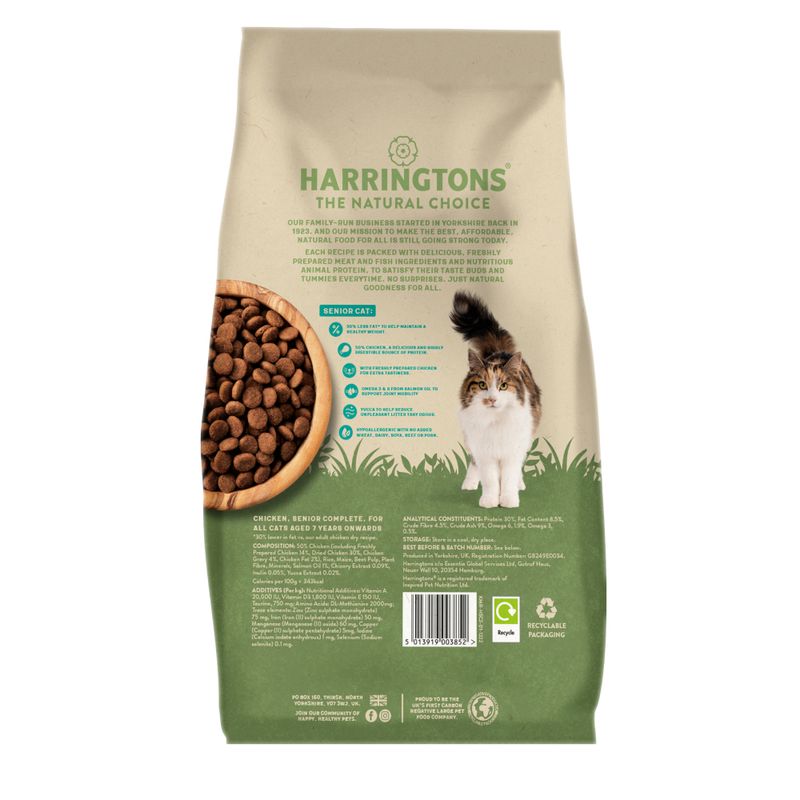 Harringtons Senior Cat Food with Fresh Chicken || Harringtons || view 2