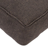Close-up of a brown fabric cover with visible seam, suitable for upholstery or cushions.