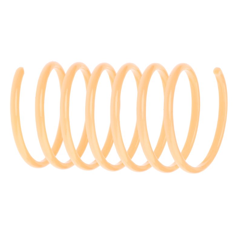 Yellow plastic spiral, suitable as toy or accessory.