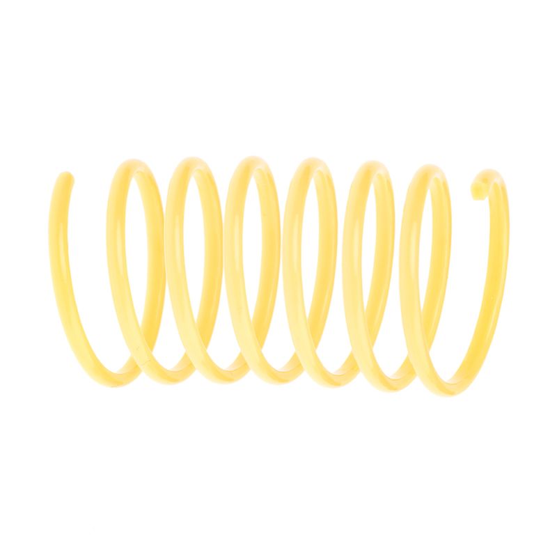 Yellow plastic spiral, suitable as toy or accessory.