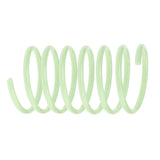 Green plastic spiral, suitable as toy or accessory.