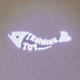 Training toy with fish-shaped lettering and heart symbol.