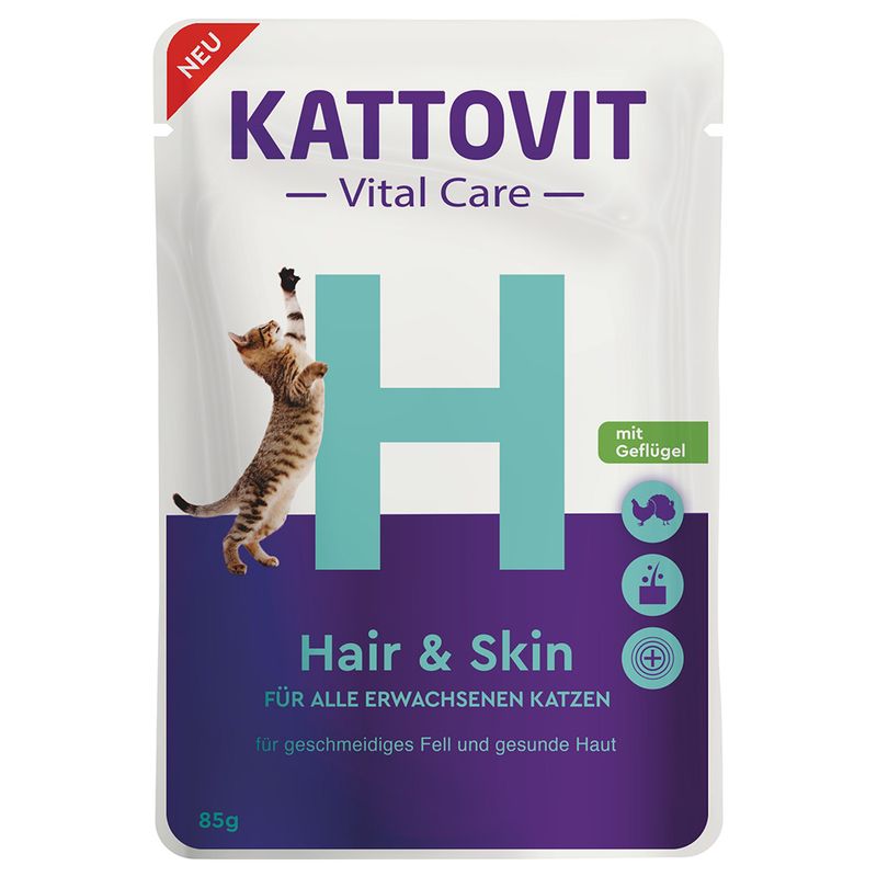 Kattovit Vital Care Hair & Skin Pouches with Poultry || undefined || view 1