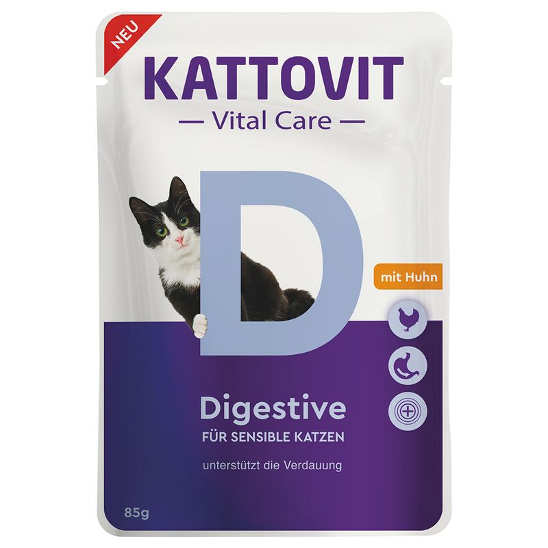 Kattovit Vital Care Digestive Pouches with Chicken || Kattovit Vital Care || view 1