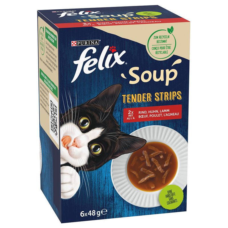 Felix Soup Tender Strips 6 x 48g || undefined || view 1