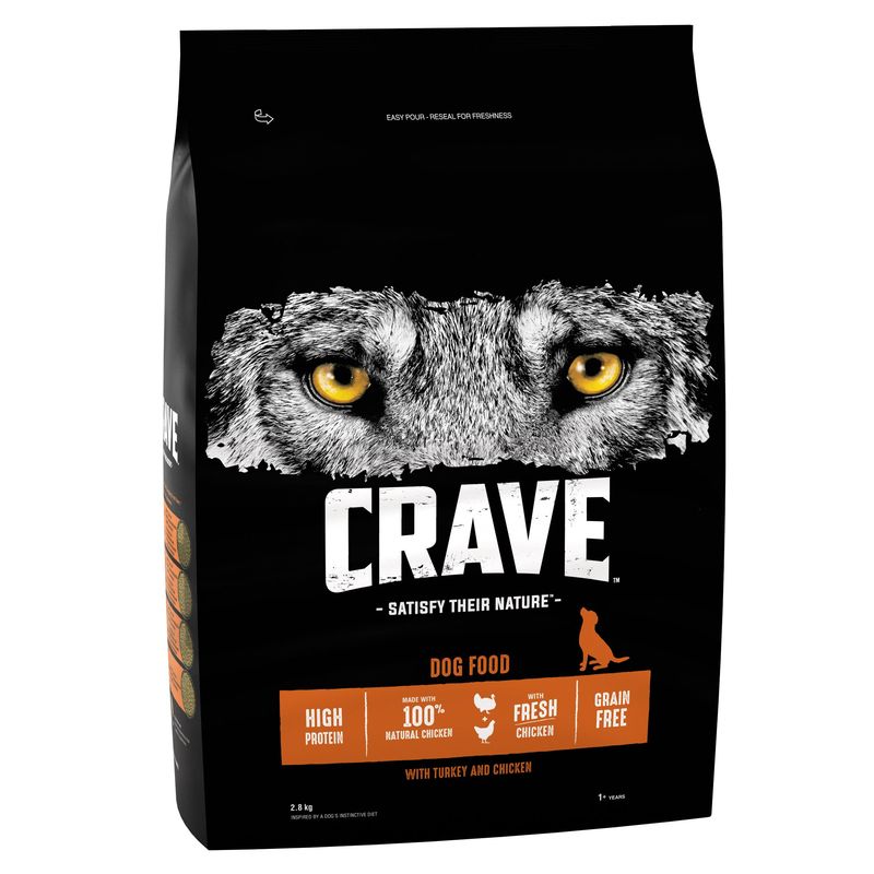 CRAVE Adult Turkey & Chicken Dry Dog Food || Crave || view 1