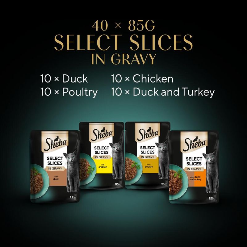 Sheba Pouches Select Slices 40 x 85g || Sheba || view 10