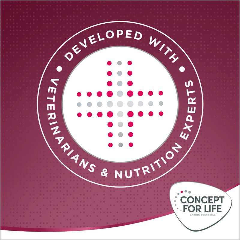 Developed with veterinarians and nutrition experts. Concept for Life caring every day.