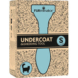 Undercoat deShedding tool, size S for animals under 4.5 kg, shown on packaging with illustration of a long-haired animal silhouette.