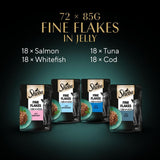 Sheba Pouches Fine Flakes in Jelly 72 x 85g || Sheba || view 9