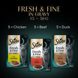 Sheba Fresh & Fine in Gravy Mini Pouches 15 x 50g || Sheba || view 34