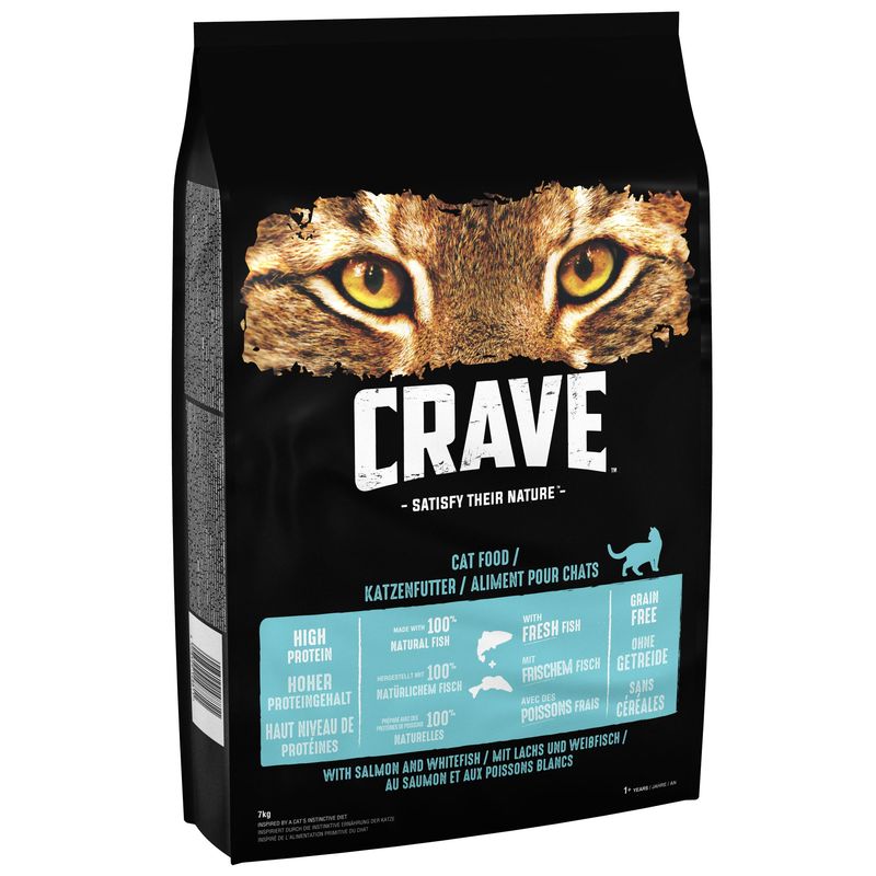 CRAVE Adult Salmon & Whitefish Dry Cat Food || Crave || view 2