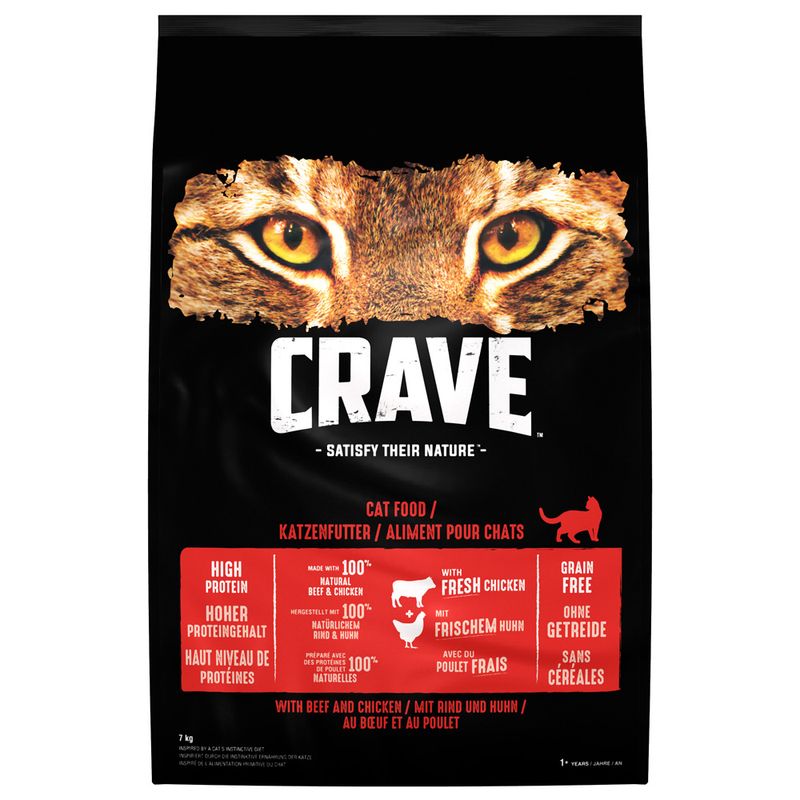 CRAVE Adult Beef & Chicken Dry Cat Food || Crave || view 3