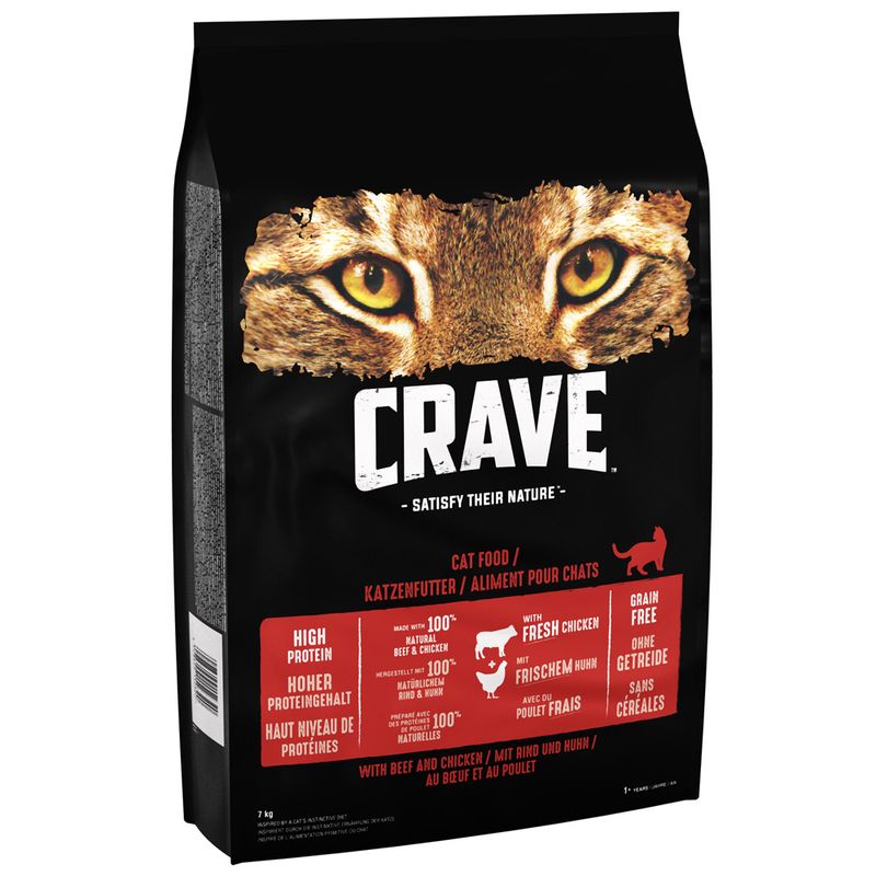 CRAVE Adult Beef & Chicken Dry Cat Food || Crave || view 2