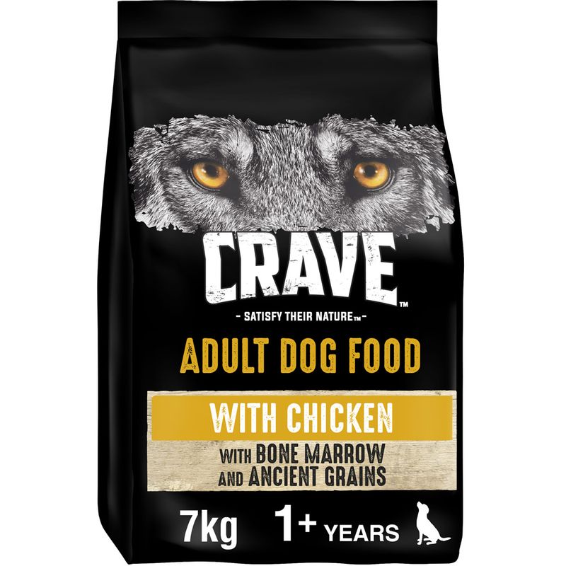 CRAVE Adult with Chicken, Bone Marrow & Ancient Grains Dry Dog Food || Crave || view 1