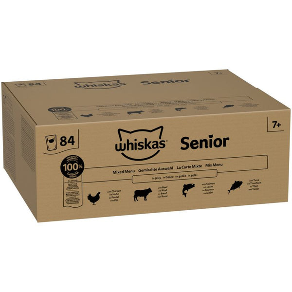 Whiskas 7+ Senior Mixed Menu Pouches in Jelly