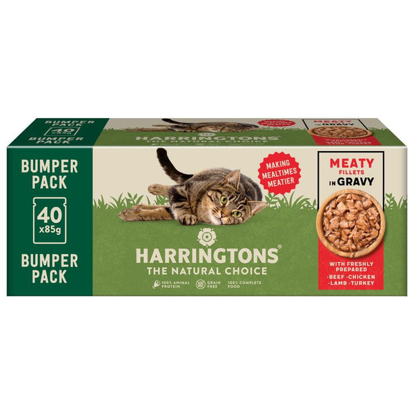 Harringtons Complete Grain-free Adult Cat – Meaty Selection in Gravy || Harringtons || view 1
