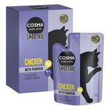 Cosma Smoothie Chicken with Pumpkin, grain-free recipe. Pack with 6 x 50g pouches in tasty chicken broth.