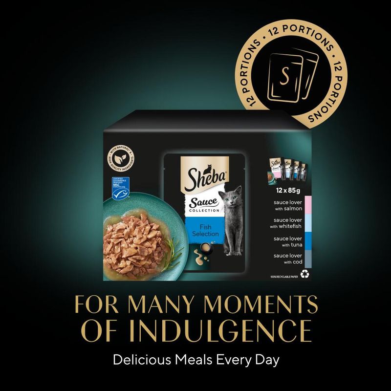 Sheba Pouches Sauce Collection 40 x 85g || Sheba || view 11