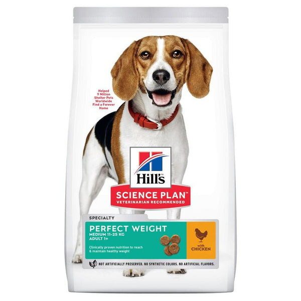 Hill's Science Plan Adult 1-6 Perfect Weight Medium with Chicken || Hill's Science Plan || view 1