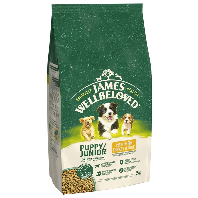 James Wellbeloved Puppy Dog Hypoallergenic Turkey & Rice || James Wellbeloved || view 1