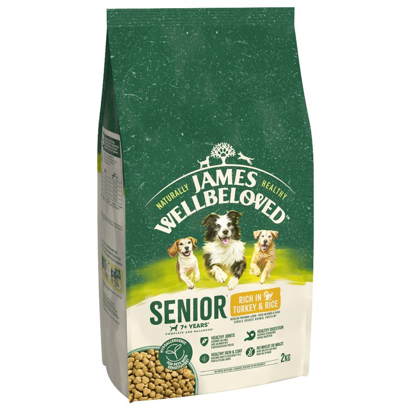 James Wellbeloved Senior Dog Hypoallergenic Turkey & Rice || James Wellbeloved || view 1