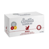 Smilla Veterinary Diet Renal, mixed pack with beef and chicken, developed with veterinarians, supports kidney function in chronic renal insufficiency, 8x100g.