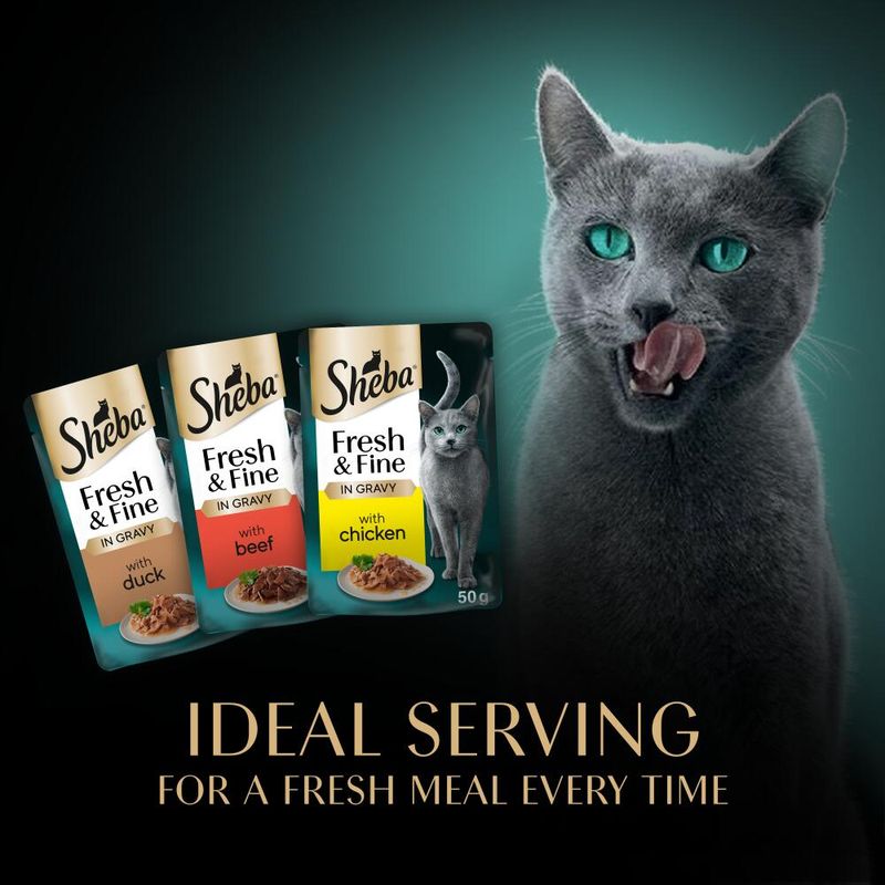 Sheba Fresh & Fine in Gravy Mini Pouches 50 x 50g || Sheba || view 33