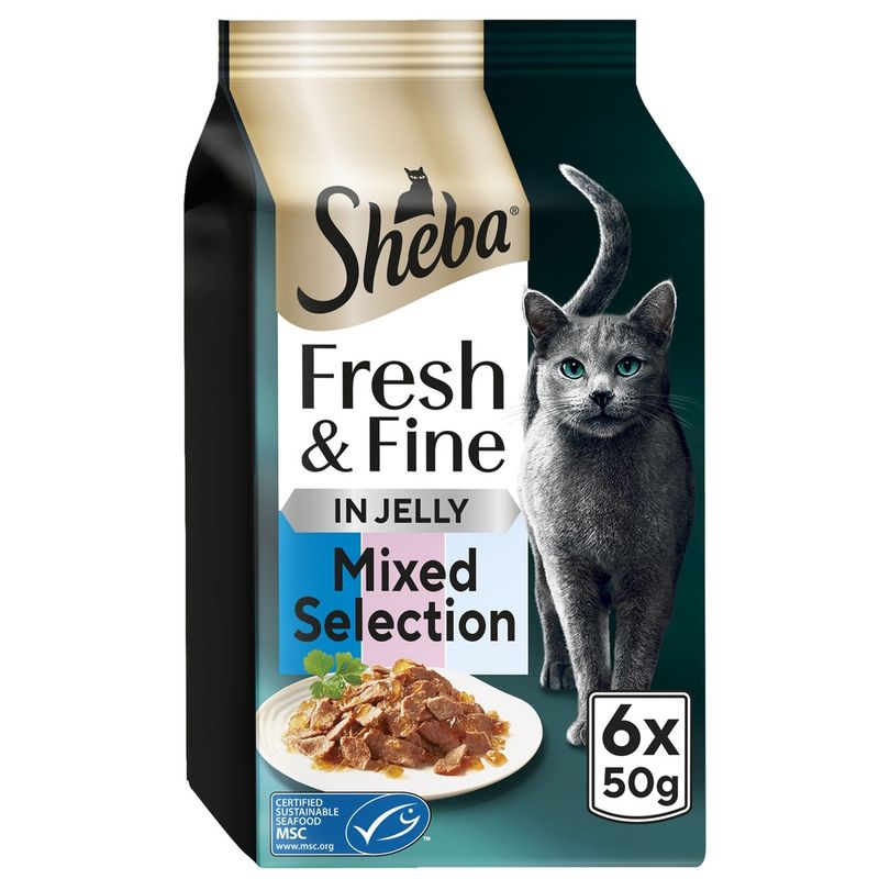 Sheba Fresh & Fine in Jelly Mini Pouches Saver Pack 12 x 50g || Sheba || view 21