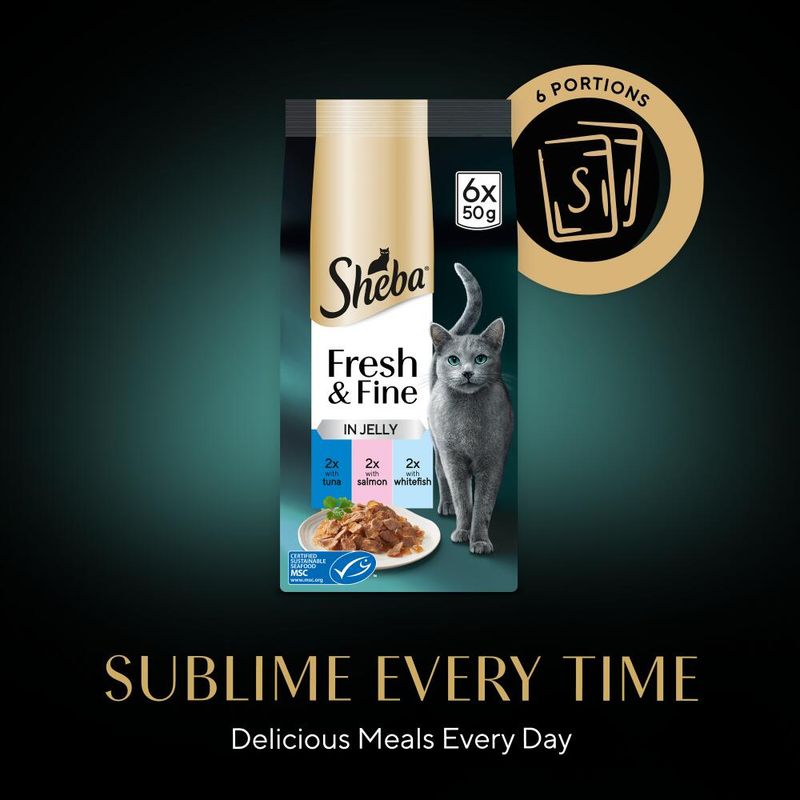 Sheba Fresh & Fine in Jelly Mini Pouches Saver Pack 12 x 50g || Sheba || view 25