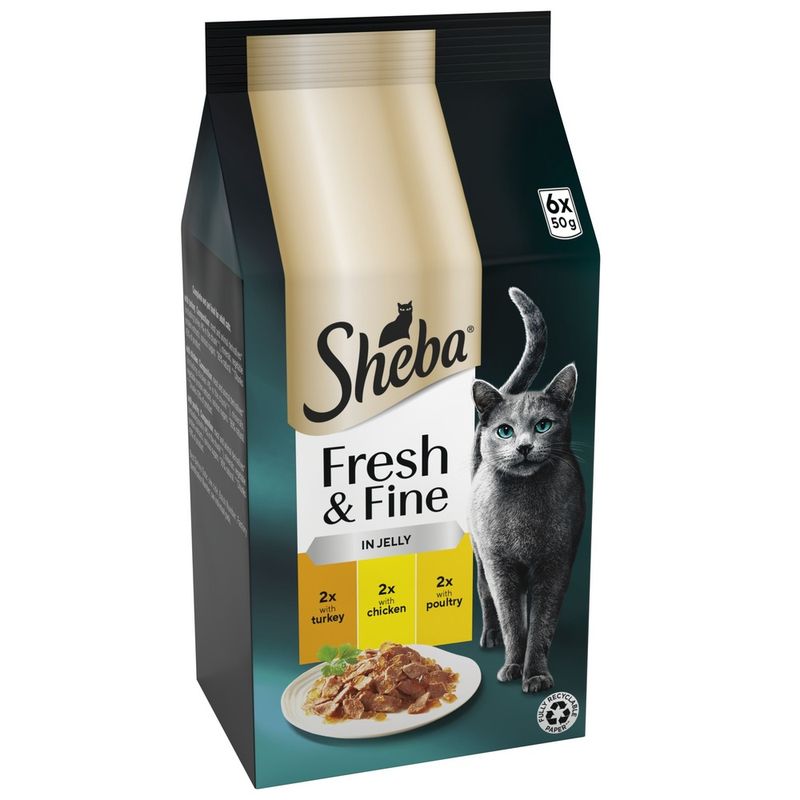 Sheba Fresh & Fine in Jelly Mini Pouches Saver Pack 12 x 50g || Sheba || view 7