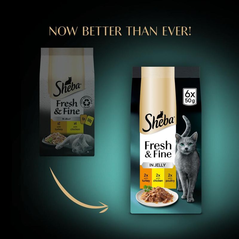 Sheba Fresh & Fine in Jelly Mini Pouches Saver Pack 12 x 50g || Sheba || view 19