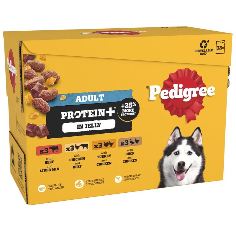 Pedigree Protein+ Pouches in Jelly Multipack || Pedigree || view 1