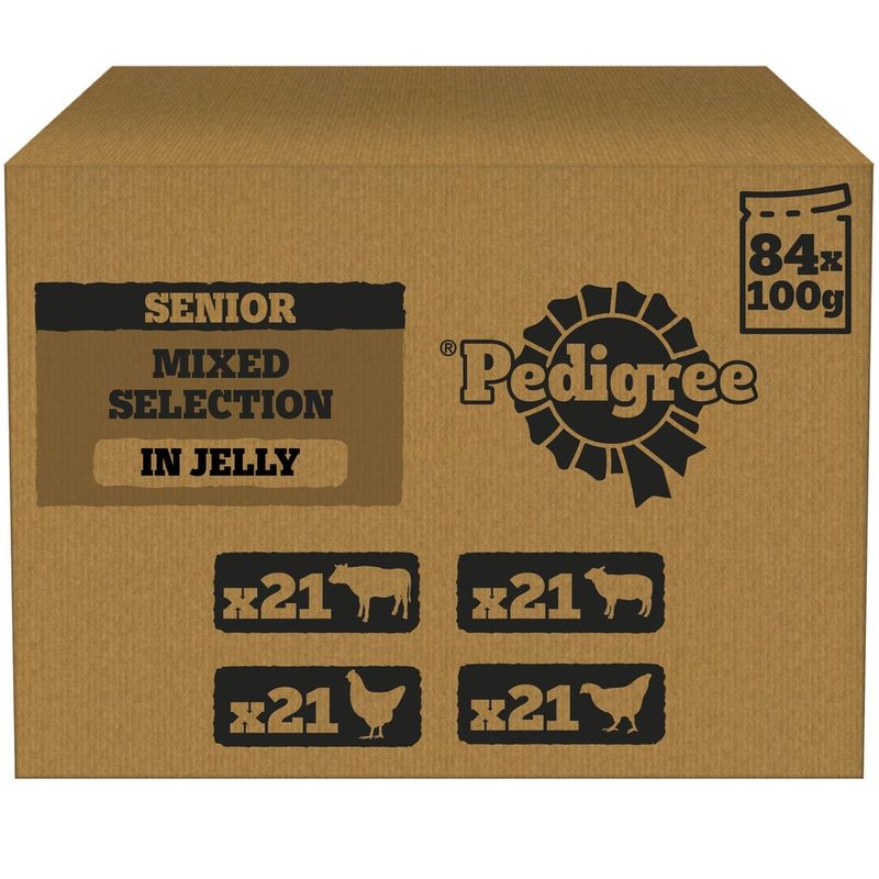 Pedigree Senior Pouches Mixed Selection in Jelly Mega Pack || Pedigree || view 2