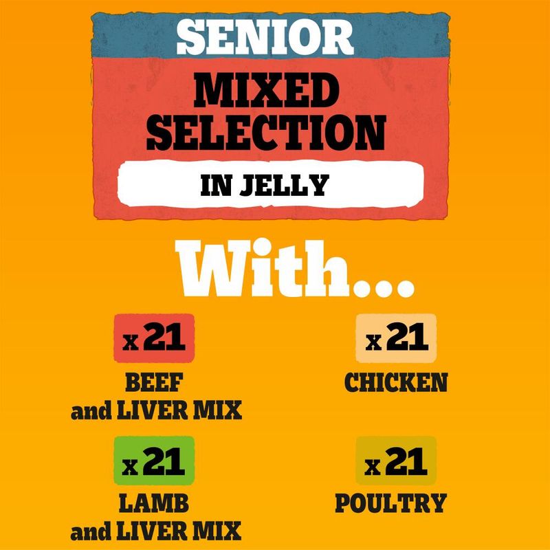 Pedigree Senior Pouches Mixed Selection in Jelly Mega Pack || Pedigree || view 6